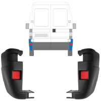 Takapuskurin kulma varten Fiat Ducato 2002-2006 / Vasen+Oikea / Sarja 9816