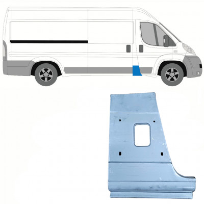 Pilarin korjauspaneeli varten Fiat Ducato 2006- / Oikea 8703