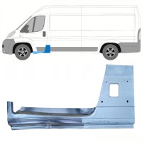 Opravný diel B-stĺpika + Dørpanel reparationsplade varten Fiat Ducato 2006- / Vasen / Sarja 8743