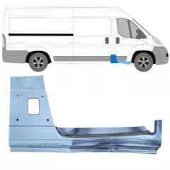 Opravný diel B-stĺpika + Dørpanel reparationsplade varten Citroen Jumper 2006-2025 / Oikea / Sarja 13952