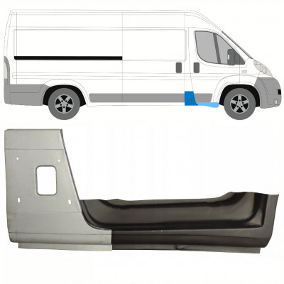 Opravný diel B-stĺpika + Dørpanel reparationsplade varten Fiat Ducato 2006- / Oikea / Sarja 8742