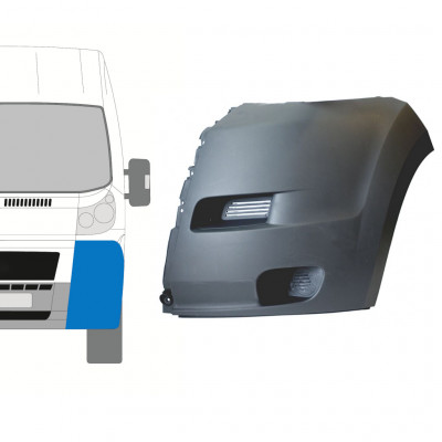 Etupuskurin kulma varten Fiat Ducato 2006-2014 / Vasen 7474