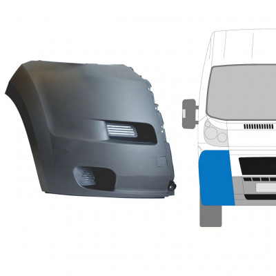 Etupuskurin kulma varten Fiat Ducato 2006-2014 / Oikea 7473