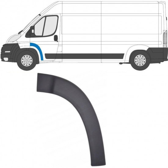 Etuoven koristelista varten Fiat Ducato 2006- / Vasen 6543