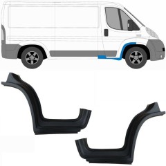 Etulokasuojan korjauspaneeli ja osa kynnystä varten Peugeot Boxer 2006-2025 / Vasen+Oikea / Sarja 14105