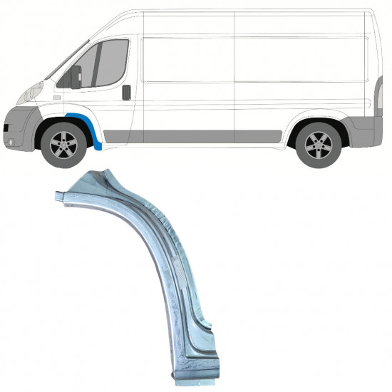 Etukaari korjauspaneeli varten Fiat Ducato 2006- / Vasen 11469