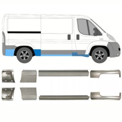 Kynnyspelti korjauspaneeli varten Peugeot Boxer 2006-2026 / Vasen+Oikea / Sarja 14152
