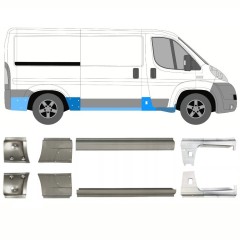 Kynnyspelti korjauspaneeli varten Peugeot Boxer 2006-2025 / Vasen+Oikea / Sarja 14158