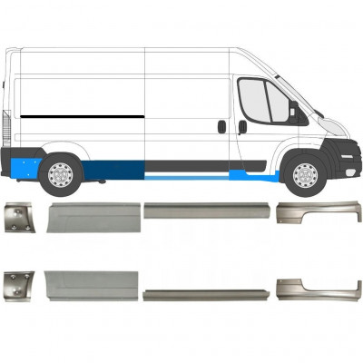 Kynnyspelti korjauspaneeli varten Fiat Ducato 2006- / Vasen+Oikea / Sarja 10887