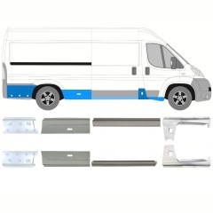 Kynnyspelti korjauspaneeli varten Citroen Jumper 2006-2025 / Vasen+Oikea / Sarja 14167