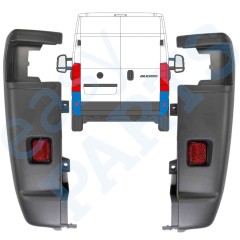 Takapuskurin kulma 270 astetta varten Peugeot Boxer 2006-2018 / Vasen+Oikea / Sarja 14063