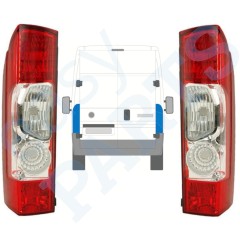 Takavalo varten Citroen Jumper 2006-2014 / Vasen+Oikea / Sarja 13233
