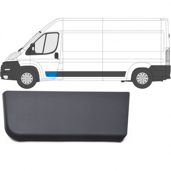 Etuoven koristelista varten Fiat Ducato 2006- / Vasen 6530