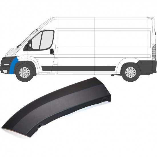 Etupuskurin koristelista varten Fiat Ducato 2006- / Vasen 6539