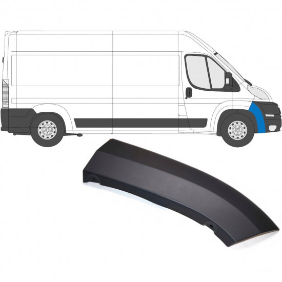 Etupuskurin koristelista varten Fiat Ducato 2006- / Oikea 6538