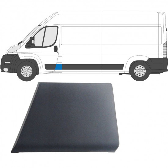 Sivulista Koristelista varten Fiat Ducato 2006- / Vasen 6531