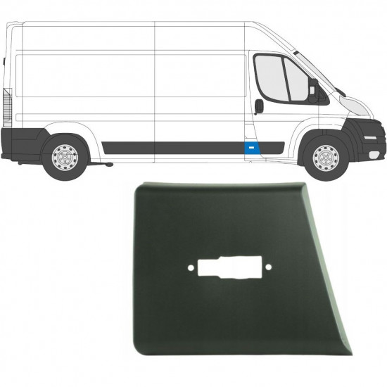 Sivulista Koristelista varten Fiat Ducato 2006- / Oikea 6544