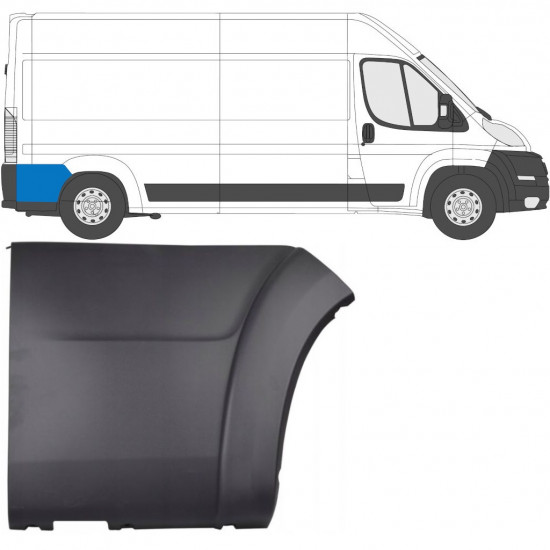 Takan koristelista varten Fiat Ducato 2006- / Oikea 6550