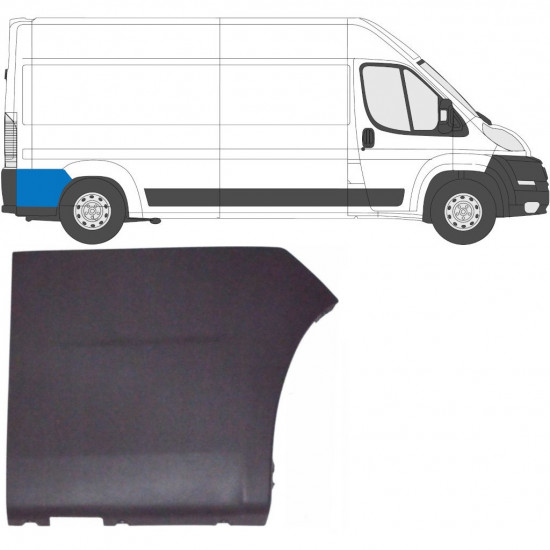 Takalokasuojan sivulista varten Fiat Ducato 2006- / Oikea 6552