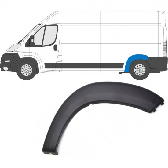 Takalokasuojan sivulista varten Fiat Ducato 2006- / Vasen 6555