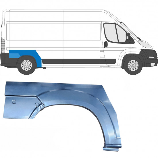 Takalokasuoja korjaussarja varten Fiat Ducato 2006- / Oikea 6814