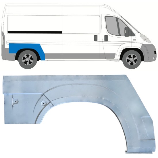 Takalokasuoja korjaussarja varten Peugeot Boxer 2006-2026 / Oikea 16947