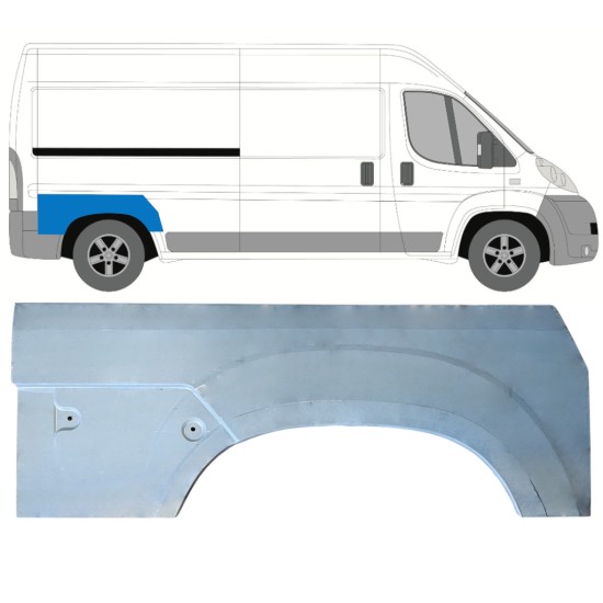Takalokasuoja korjaussarja varten Peugeot Boxer 2006-2026 / Oikea 16957