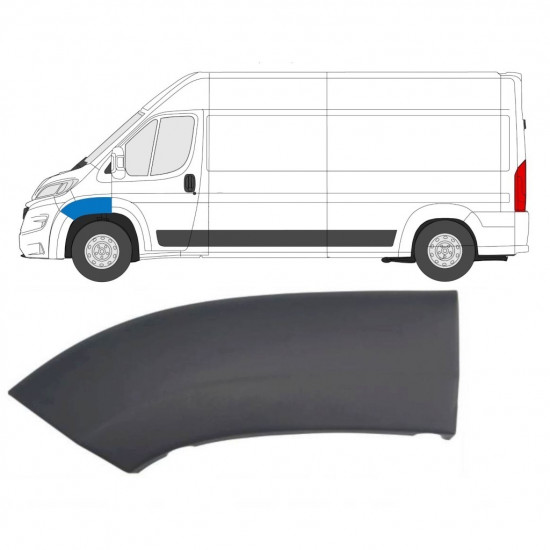 Lokasuojan muovikaaret varten Fiat Ducato 2014-2018 / Vasen 7769