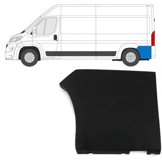 Takan koristelista varten Fiat Ducato 2018- / Vasen 7791
