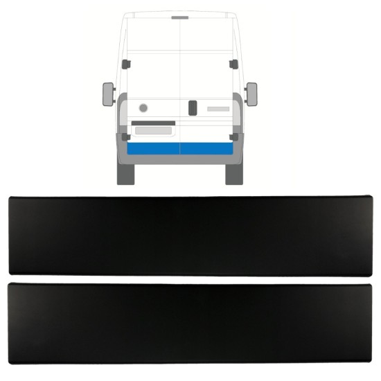 Takaoven koristelista varten Opel Movano 2021- / Vasen+Oikea / Sarja 15791