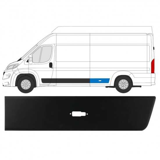 Takan koristelista varten Fiat Ducato 2018- / Vasen 7793