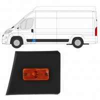 Etupilarin koristelista lampulla varten Fiat Ducato 2018- / Vasen 7802