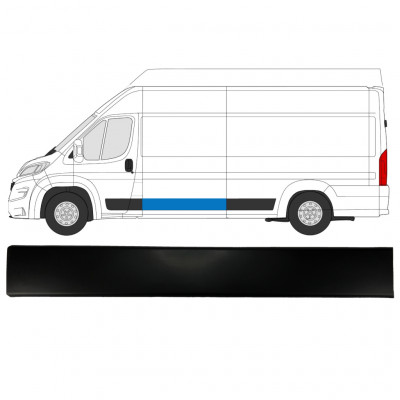 Sivulista Koristelista varten Fiat Ducato 2018- / Vasen 7804