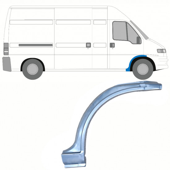 Etukaari korjauspaneeli varten Fiat Ducato 1994-2006 / Oikea 10699