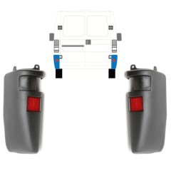 Takapuskurin kulma varten Citroen Jumper 1994-2002 / Vasen+Oikea 15313