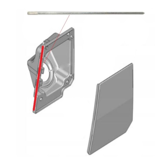 Polttoaineluukun saranatappi varten Fiat Ducato 2006-2014 15137