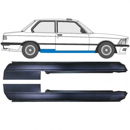 Kynnyspelti varten BMW 3 E21 1975-1984 / Vasen+Oikea / Sarja 6408