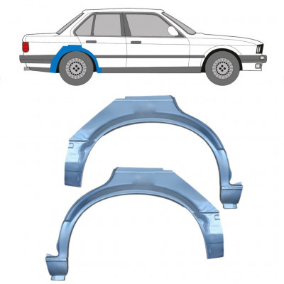 Takalokasuoja korjaussarja varten BMW 3 E30 1982-1987 / Vasen+Oikea / Sarja 6391