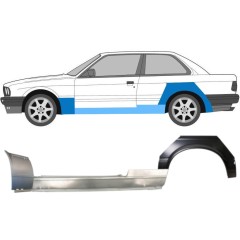 Kynnyksen, etulokasuojan ja takalokasuojan korjausosa varten BMW 3 E30 1982-1987 / Vasen / Sarja 11509