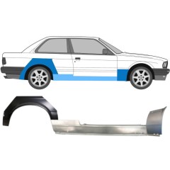 Kynnyksen, etulokasuojan ja takalokasuojan korjausosa varten BMW 3 E30 1982-1987 / Oikea / Sarja 11508