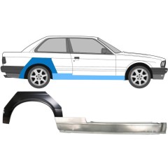 Kynnys ja takalokasuojan korjauspaneeli varten BMW 3 E30 1982-1987 / Oikea / Sarja 11234