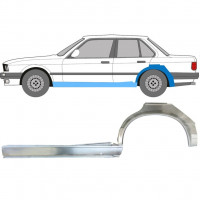 Kynnyspelti + takalokasuojan korjaussarja varten BMW 3 E30 1982-1987 / Vasen / Sarja 11238