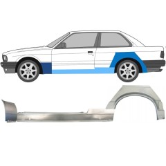 Kynnyksen, etulokasuojan ja takalokasuojan korjausosa varten BMW 3 E30 1987-1994 / Vasen / Sarja 11512