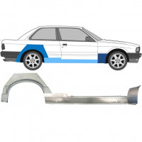 Kynnyksen, etulokasuojan ja takalokasuojan korjausosa varten BMW 3 E30 1987-1994 / Oikea 11511