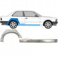 Kynnyspelti + takalokasuojan korjaussarja varten BMW 3 E30 1987-1994 / Oikea / Sarja 11505