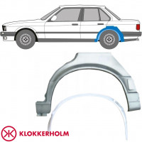 Sisäinen ja ulkoinen takalokasuojan korjauspaneeli varten BMW 3 E30 1987-1994 / Vasen / Sarja 10861