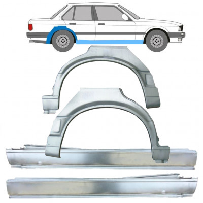 Kynnyspelti + takalokasuojan korjaussarja varten BMW 3 E30 1987-1994 / Sarja 11242