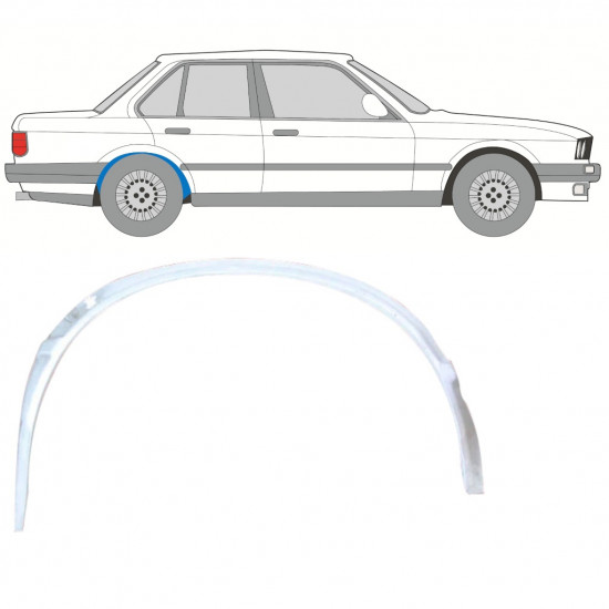 Takalokasuoja sisäkehä varten BMW 3 E30 1982- / Oikea 10845