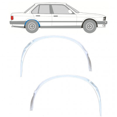 Takalokasuoja sisäkehä varten BMW 3 E30 1982- / Vasen+Oikea / Sarja 10847