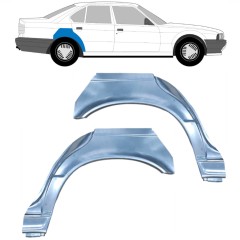 Takalokasuoja korjaussarja varten BMW 5 E34 1987-1997 / Vasen+Oikea / SEDAN / Sarja 6399